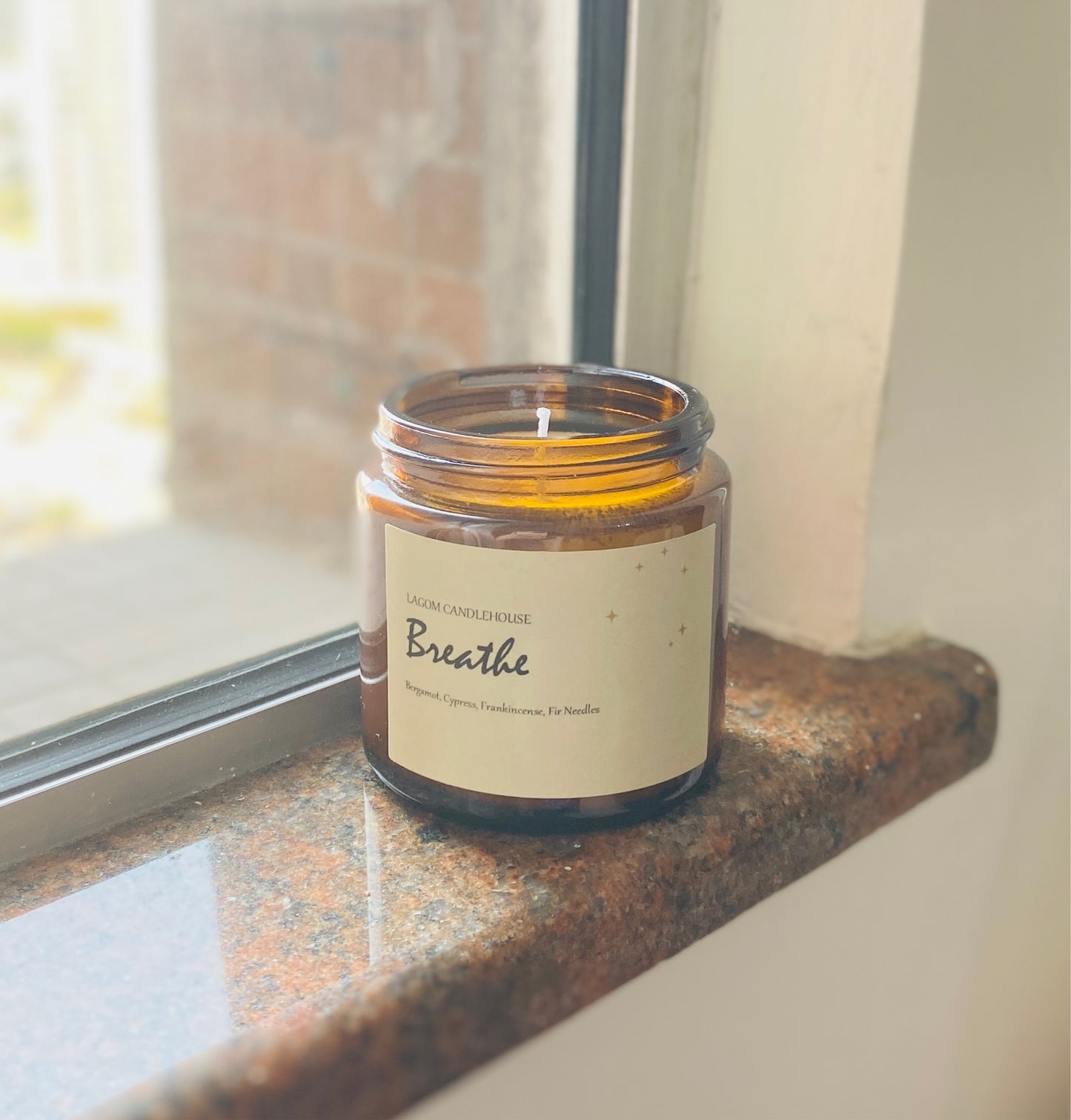 LAGOM Breathe．Soy Wax Scented Candles．Citrus & Woody Scent