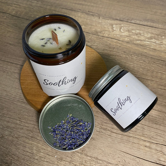 LAGOM Soothing．Soy Wax Scented Candle．Floral & Herbal Scent